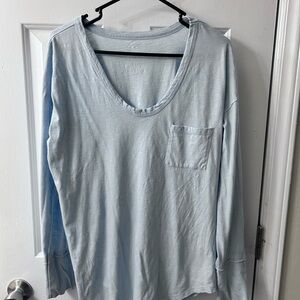 Light Blue Long Sleeve Top